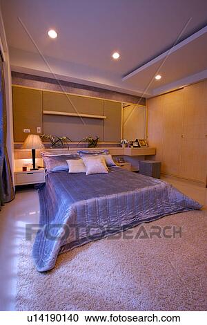 Stock Image - Modern style bedroom. Fotosearch