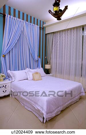 Stock Photo - Modern style bedroom. Fotosearch