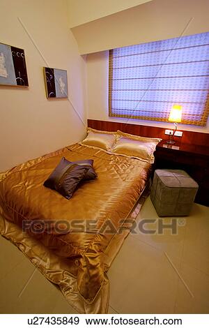 Stock Photo - Modern style bedroom. Fotosearch