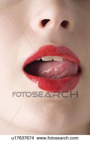 Close up of teenage girl's mouth View Large Photo Image Picture - Close up of teenage girl's mouth. Fotosearch