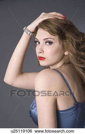 Portrait of teenage girl View Large Photo Image Stock Photograph - Portrait of teenage girl. Fotosearch