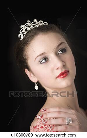 Studio shot of teenage girl with makeup and artificial fingernails View Large Photo Image Stock Photo - Studio shot of teenage girl with makeup and artificial fingernails. Fotosearch