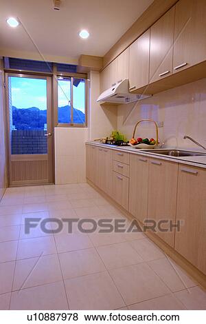 Modern style kitchen View Large Photo Image Stock Photo - Modern style kitchen. Fotosearch