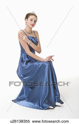 Teenage girl in evening dress View Large Photo Image Stock Photography - Teenage girl in evening dress. Fotosearch