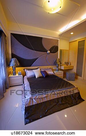 Picture - Bedroom of modern home. Fotosearch