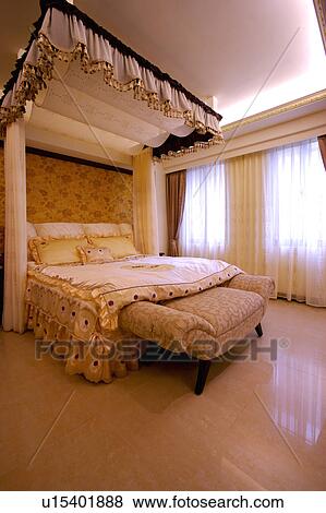 Bedroom of modern home View Large Photo Image Stock Photo - Bedroom of modern home. Fotosearch