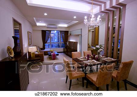 Dinning room and living room View Large Photo Image Stock Image - Dinning room and living room. Fotosearch
