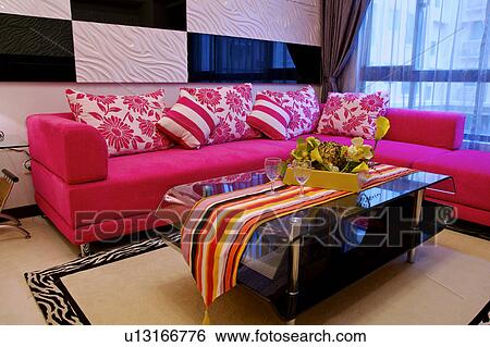Stock Photograph - Interior of living room. Fotosearch
