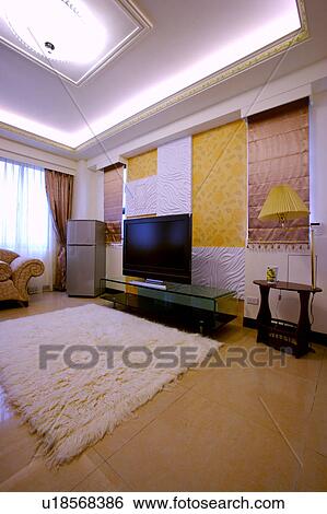 Interior of living room View Large Photo Image Stock Photograph - Interior of living room. Fotosearch