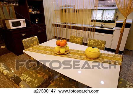 Kitchen and dining room View Large Photo Image Stock Photo - Kitchen and dining room. Fotosearch