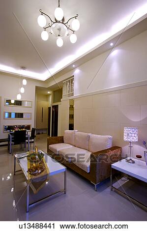 Stock Image - Living room of contemporary home. Fotosearch