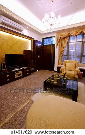 Modern living room View Large Photo Image Stock Photo - Modern living room. Fotosearch