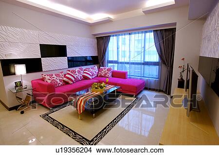 Picture - Modern style living room. Fotosearch
