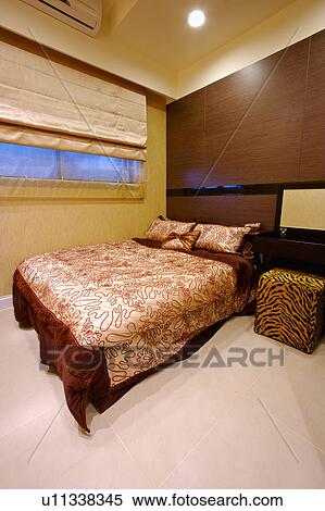 Home interior of bedroom with modern style View Large Photo Image Stock Photography - Home interior of bedroom with modern style. Fotosearch