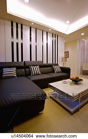 Picture - Home interior of living room with modern style. Fotosearch