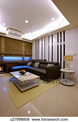 Home interior of living room with modern style View Large Photo Image Stock Photo - Home interior of living room with modern style. Fotosearch