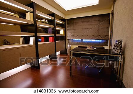Stock Photography - Home interior of study room with modern style. Fotosearch