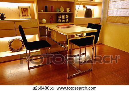 Home interior of study room with modern style View Large Photo Image Stock Photography - Home interior of study room with modern style. Fotosearch