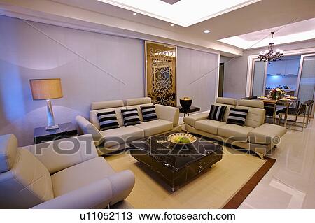Stock Image - Living room of modern style. Fotosearch