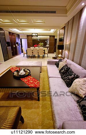 Living room of modern style View Large Photo Image Stock Image - Living room of modern style. Fotosearch