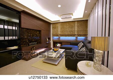 Living room of modern style View Large Photo Image Stock Image - Living room of modern style. Fotosearch