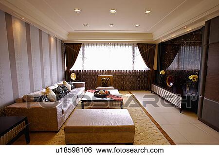 Stock Photograph - Living room of modern style. Fotosearch