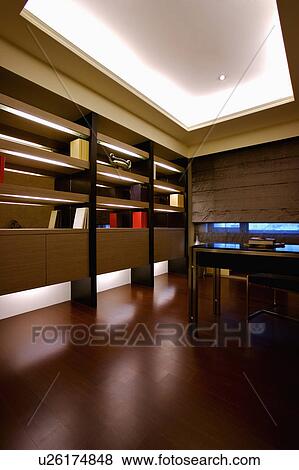 Stock Photo - Study room of modern style. Fotosearch
