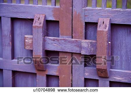 Stock Photo - Chinese wooden gate. Fotosearch