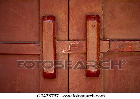 Chinese wooden gate View Large Photo Image Stock Photo - Chinese wooden gate. Fotosearch