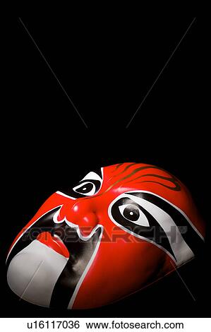 Stock Photograph - Close-up of Chinese mask. Fotosearch