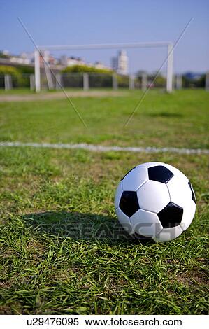 Ball on soccer field View Large Photo Image Stock Photography - Ball on soccer field. Fotosearch