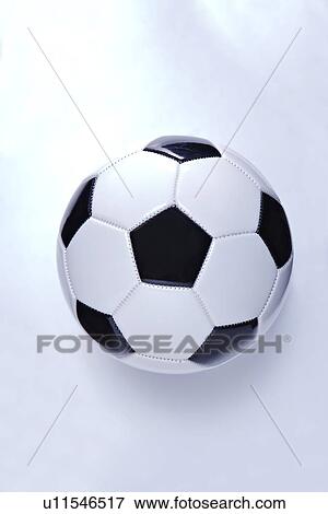 Stock Photo - Soccer ball against white background. Fotosearch
