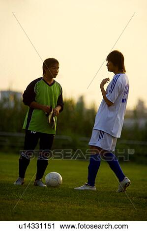 Stock Image - Two players arguing. Fotosearch