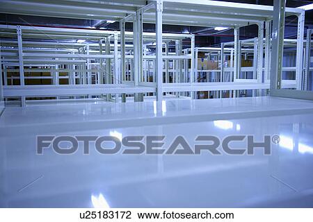 Warehouse with empty shelves View Large Photo Image Stock Image - Warehouse with empty shelves. Fotosearch