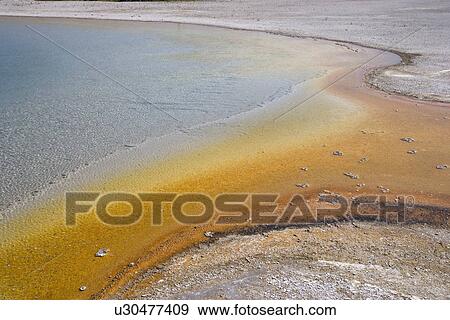 Black Sand Basin, Sunset Lake, Yellowstone National Park, Wyoming, USA View Large Photo Image Stock Photo - Black Sand Basin, Sunset Lake, Yellowstone National Park, Wyoming, USA. Fotosearch
