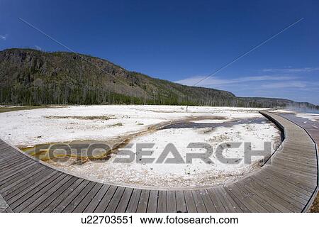 Boardwalk over Black Sand Basin, Yellowstone National Park, Wyoming, USA View Large Photo Image Stock Image - Boardwalk over Black Sand Basin, Yellowstone National Park, Wyoming, USA. Fotosearch