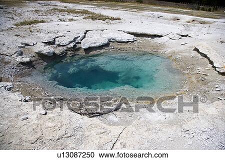 Stock Image - Collapsing Pool, West Thumb Geyser Basin, Yellowstone National Park. Fotosearch