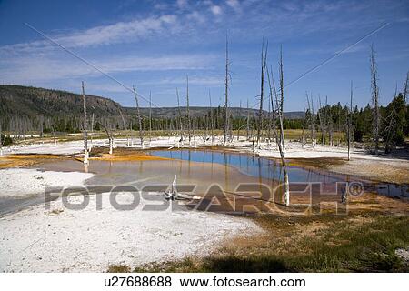 Opalascent Pool, Yellowstone National Park, Wyoming, USA View Large Photo Image Stock Photo - Opalascent Pool, Yellowstone National Park, Wyoming, USA. Fotosearch