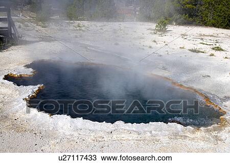 Stock Image - Surprise pool, Yellowstone National Park, Wyoming, USA. Fotosearch