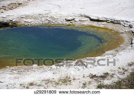 Stock Photo - West Thumb Geyser Basin, Yellowstone National Park.. Fotosearch