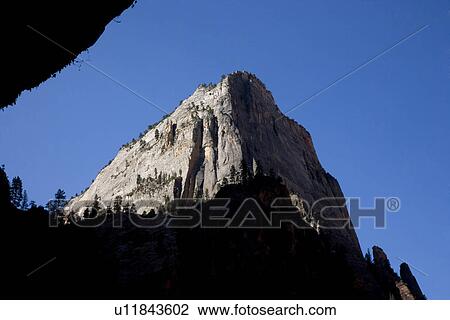 Big rock against blue sky, Zion Canyon National Park, UT, USA View Large Photo Image Stock Image - Big rock against blue sky, Zion Canyon National Park, UT, USA. Fotosearch