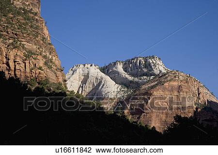Stock Image - Zion Canyon National Park, UT, USA. Fotosearch