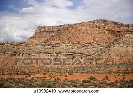 Zion National Park, Utah, Mesa caused by erosion View Large Photo Image Stock Photo - Zion National Park, Utah, Mesa caused by erosion. Fotosearch