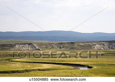 Yellowstone River meandering through Hayden Valley, Yellowstone National Park, United States of America View Large Photo Image Stock Photography - Yellowstone River meandering through Hayden Valley, Yellowstone National Park, United States of America. Fotosearch