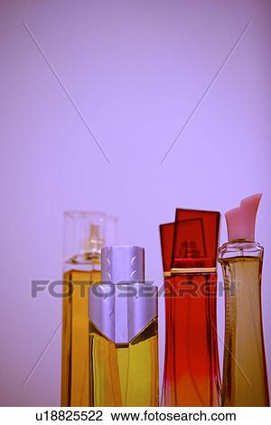 Stock Image - Bottles of perfumes. Fotosearch