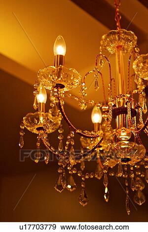 Stock Photo - Chandelier, close up. Fotosearch