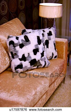 Stock Photograph - Sofa and lamp. Fotosearch