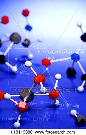 Stock Image - Molecular Structure. Fotosearch
