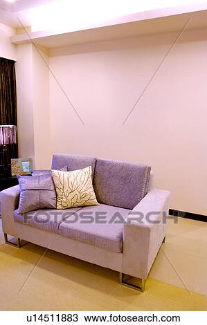 Stock Image - Sofa in modern living room. Fotosearch