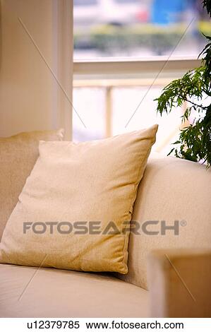 Stock Photography - Sofa with cushion. Fotosearch